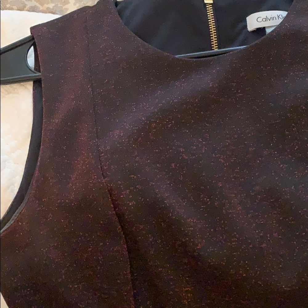 Calvin Klein Scuba Dress - sparkle thread detail